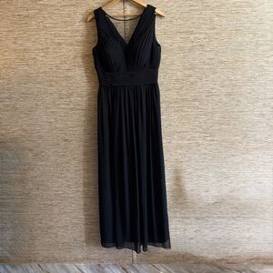 Bill Levkoff Dress Style 1114 Charcoal Chiffon Dark Gray Bridesmaid Dress Sz 10